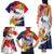 Ra Hachiri 976 Family Matching Tank Maxi Dress and Hawaiian Shirt Mayotte Map With Ylang Ylang