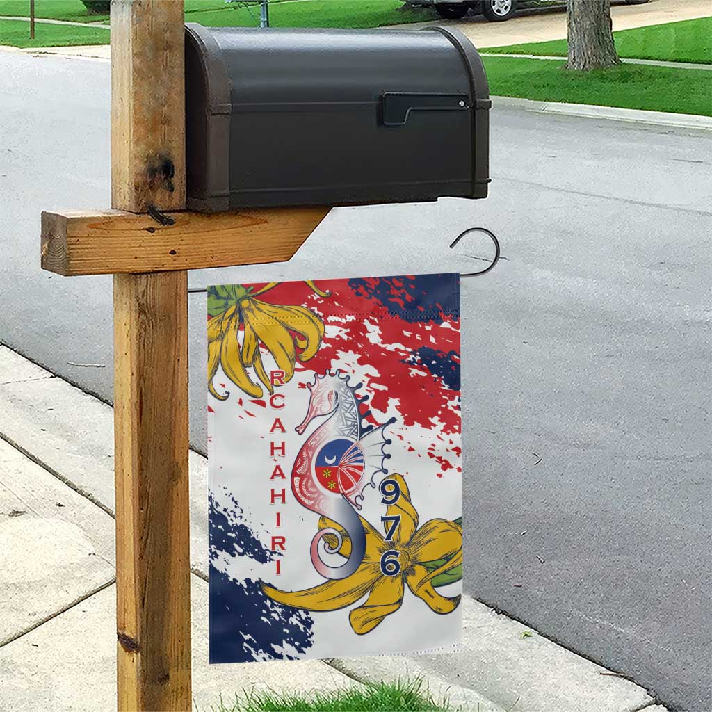 Ra Hachiri 976 Garden Flag Mayotte Map With Ylang Ylang