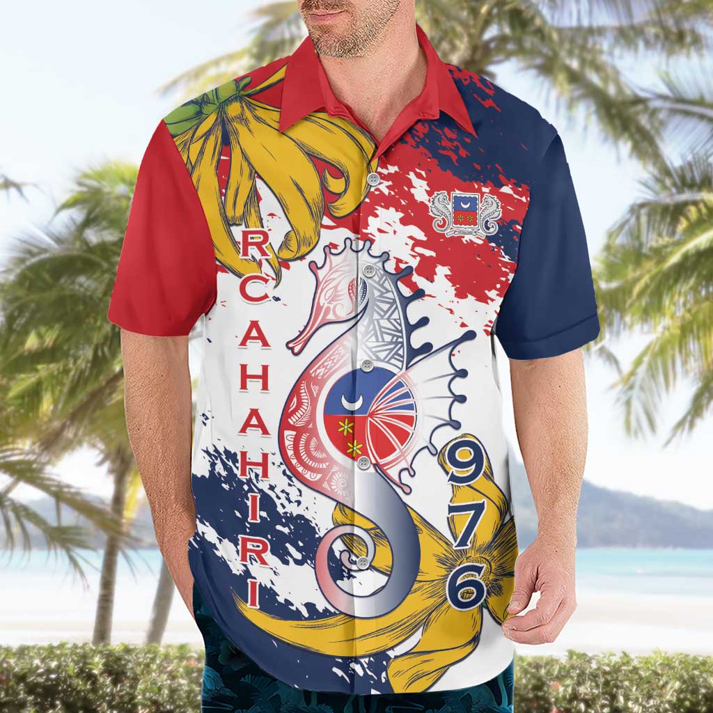 Ra Hachiri 976 Hawaiian Shirt Mayotte Map With Ylang Ylang