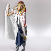 Ra Hachiri 976 Hooded Blanket Mayotte Map With Ylang Ylang