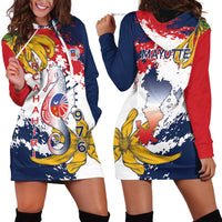 Ra Hachiri 976 Hoodie Dress Mayotte Map With Ylang Ylang