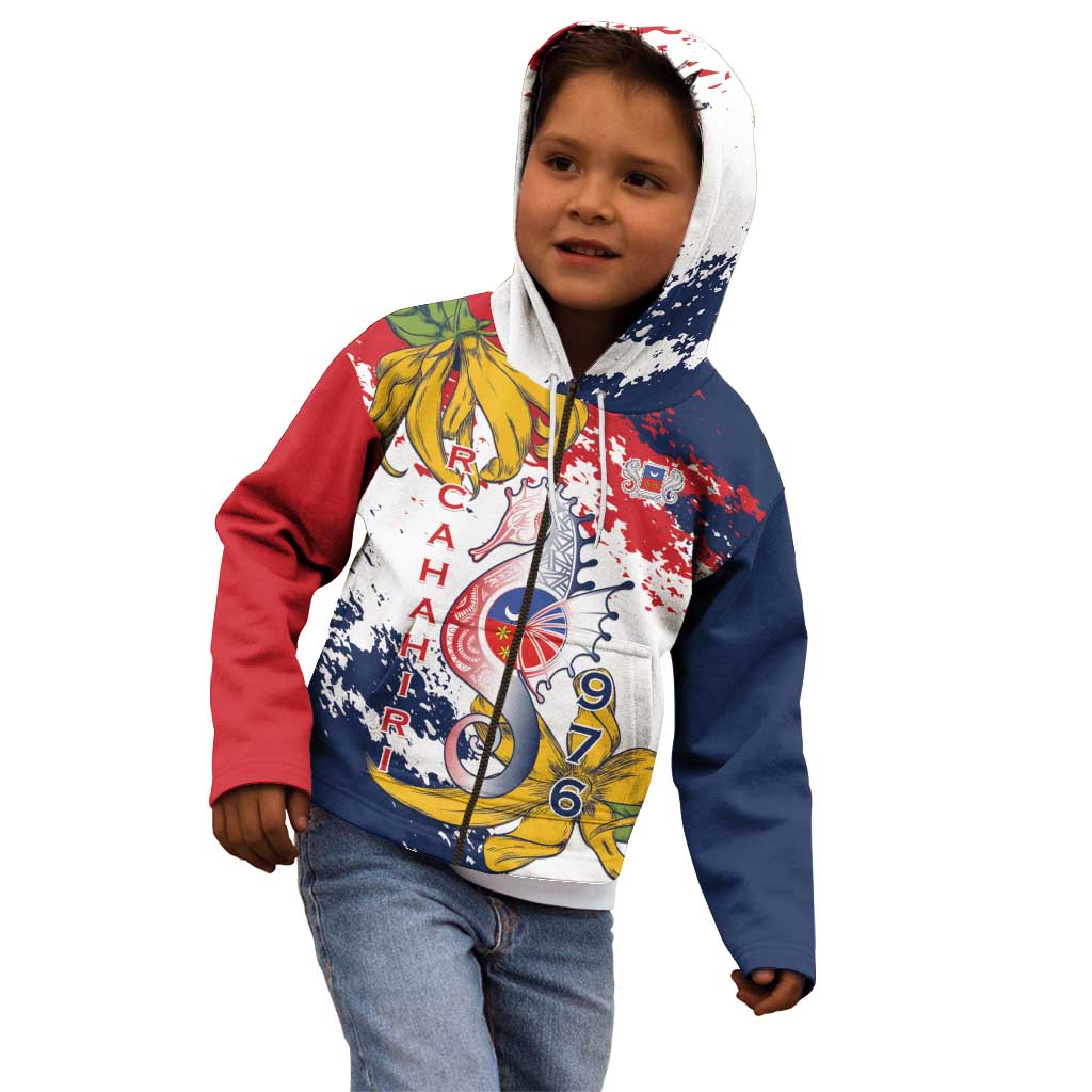 Ra Hachiri 976 Kid Hoodie Mayotte Map With Ylang Ylang