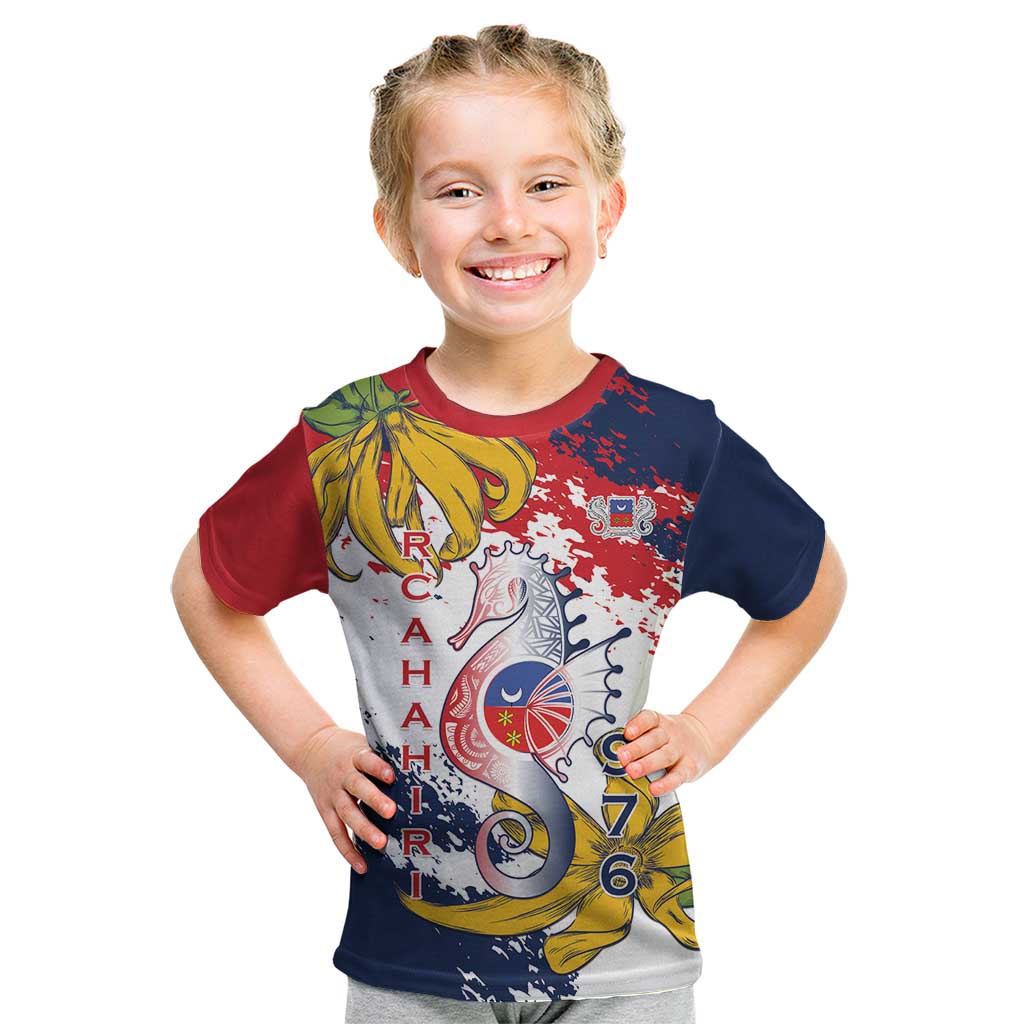 Ra Hachiri 976 Kid T Shirt Mayotte Map With Ylang Ylang