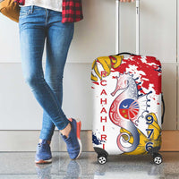 Ra Hachiri 976 Luggage Cover Mayotte Map With Ylang Ylang