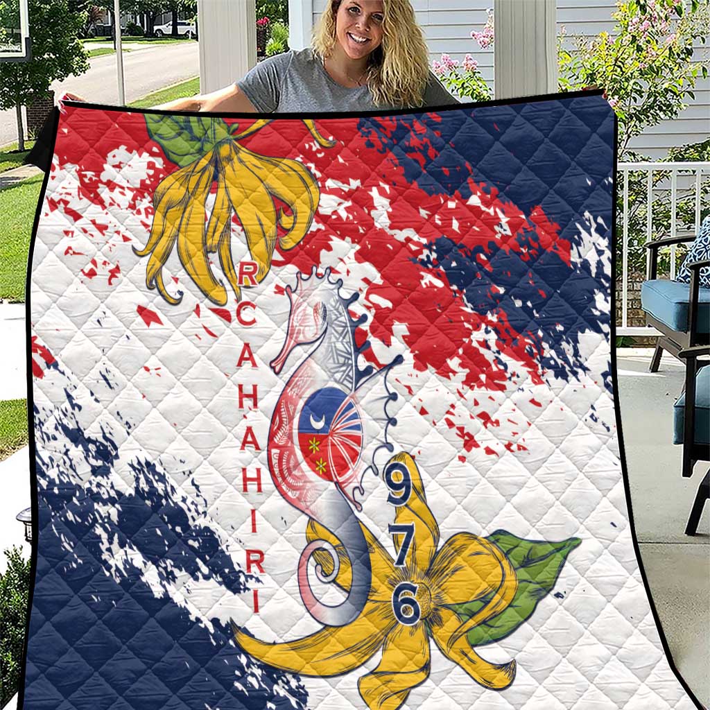 Ra Hachiri 976 Quilt Mayotte Map With Ylang Ylang