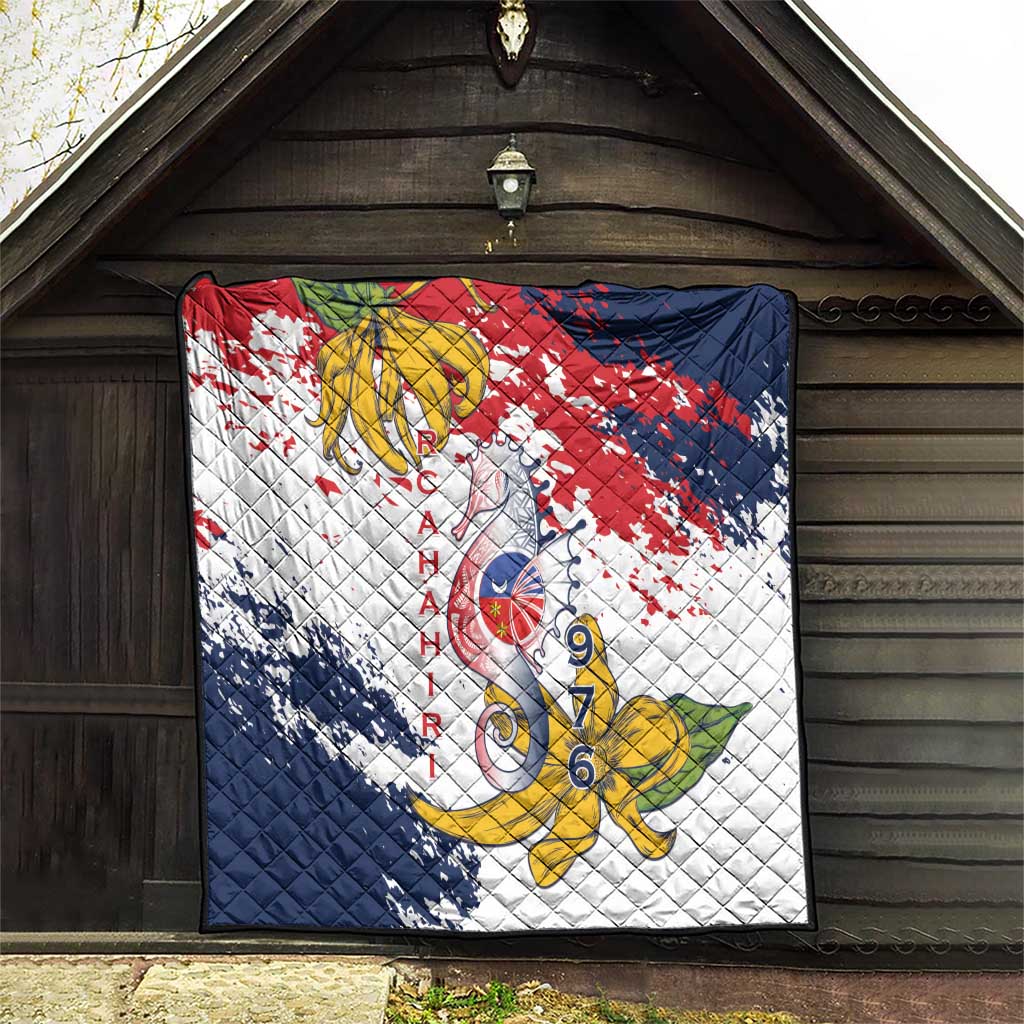 Ra Hachiri 976 Quilt Mayotte Map With Ylang Ylang