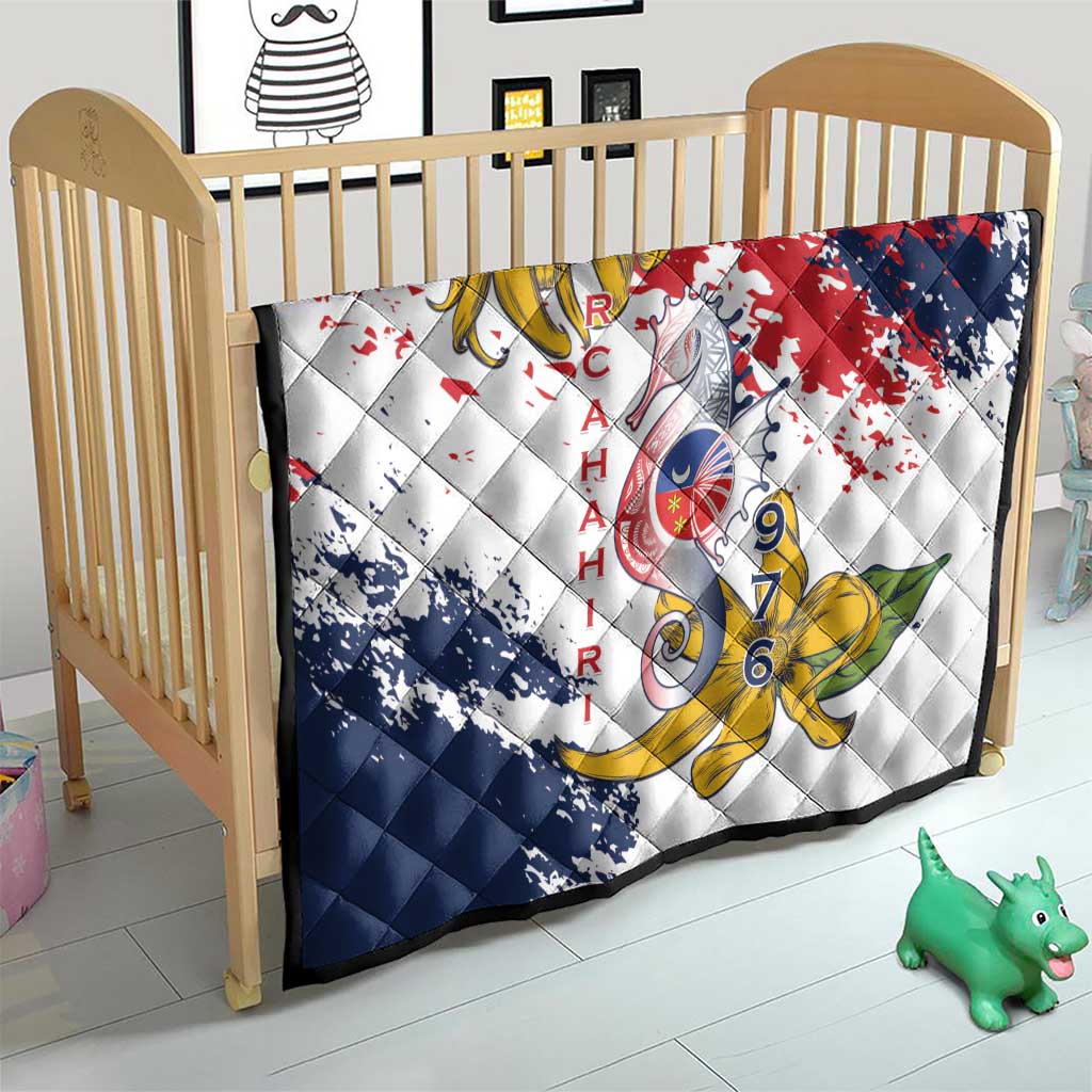 Ra Hachiri 976 Quilt Mayotte Map With Ylang Ylang