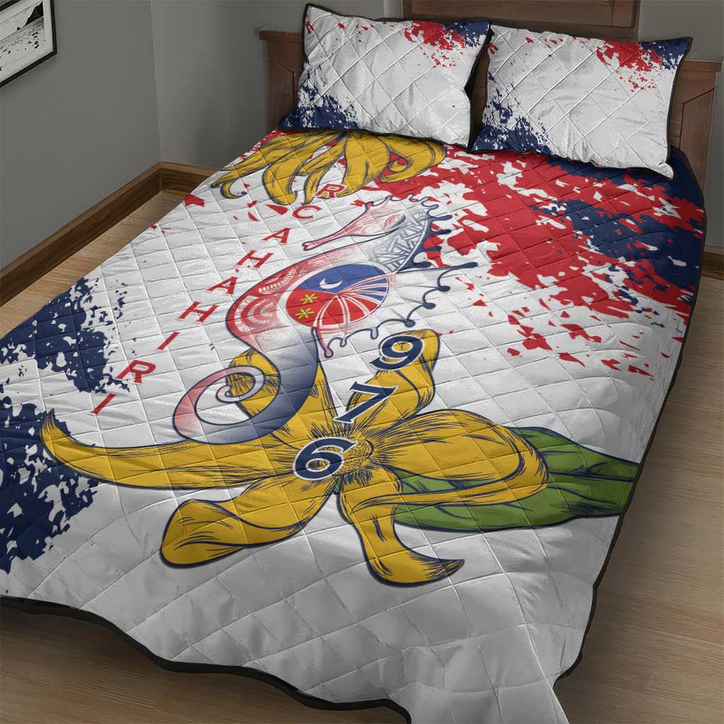 Ra Hachiri 976 Quilt Bed Set Mayotte Map With Ylang Ylang