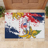 Ra Hachiri 976 Rubber Doormat Mayotte Map With Ylang Ylang
