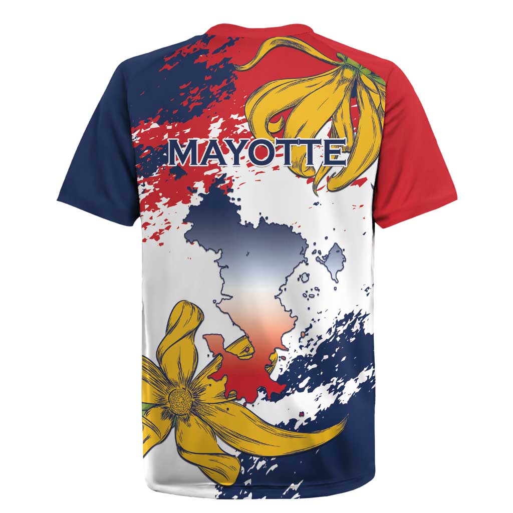 Ra Hachiri 976 Rugby Jersey Mayotte Map With Ylang Ylang