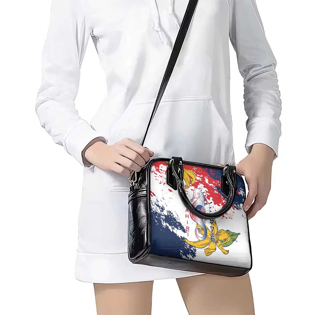 Ra Hachiri 976 Shoulder Handbag Mayotte Map With Ylang Ylang