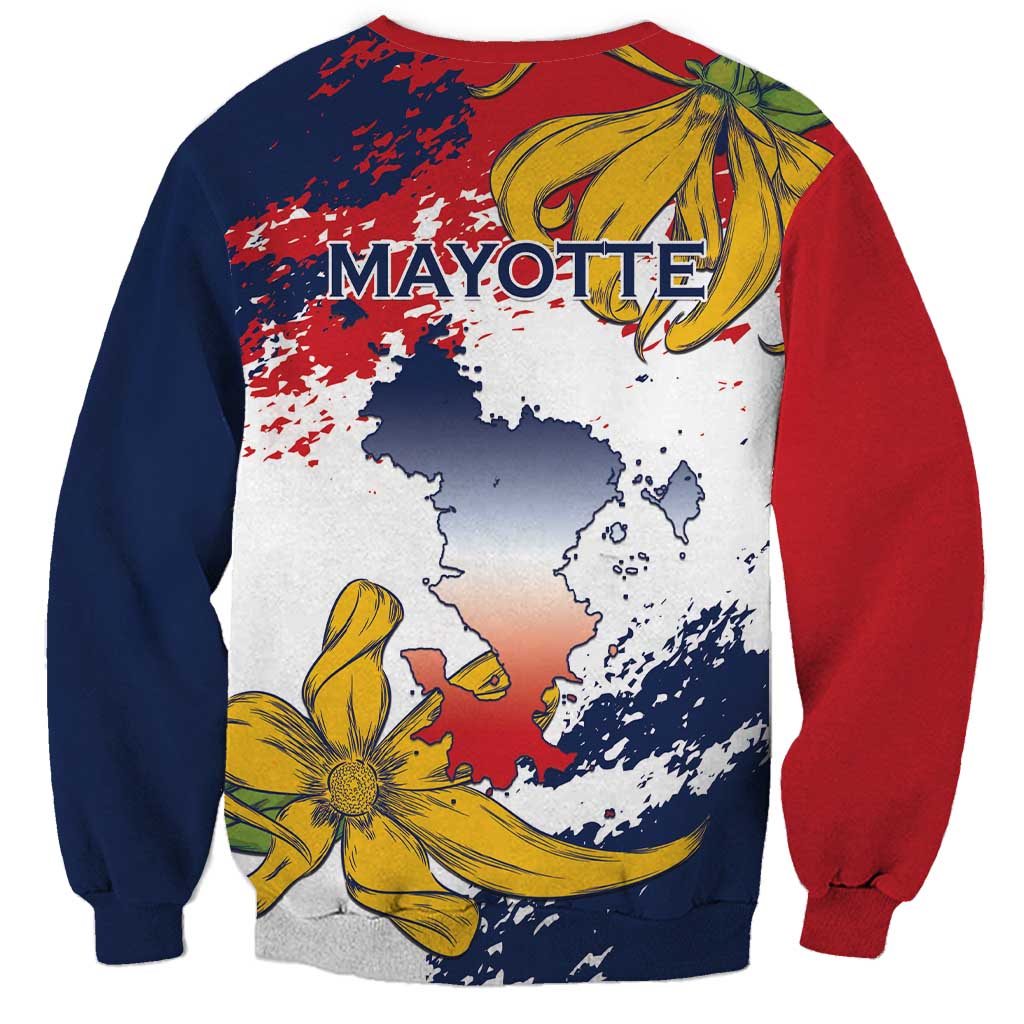 Ra Hachiri 976 Sweatshirt Mayotte Map With Ylang Ylang