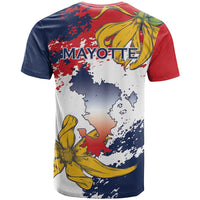 Ra Hachiri 976 T Shirt Mayotte Map With Ylang Ylang