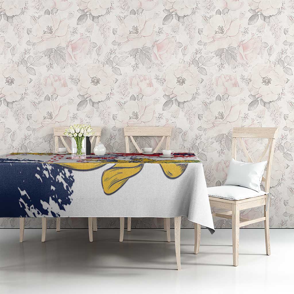 Ra Hachiri 976 Tablecloth Mayotte Map With Ylang Ylang