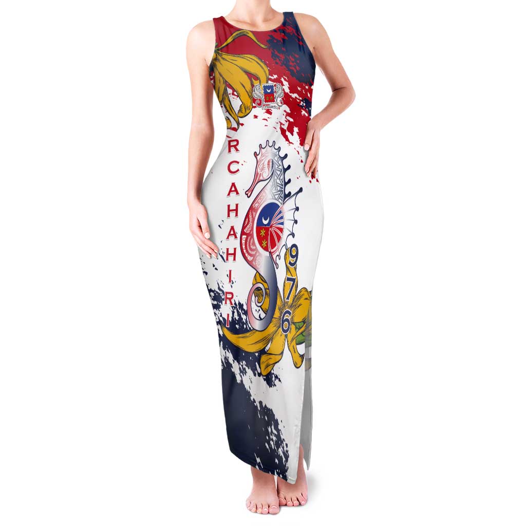 Ra Hachiri 976 Tank Maxi Dress Mayotte Map With Ylang Ylang