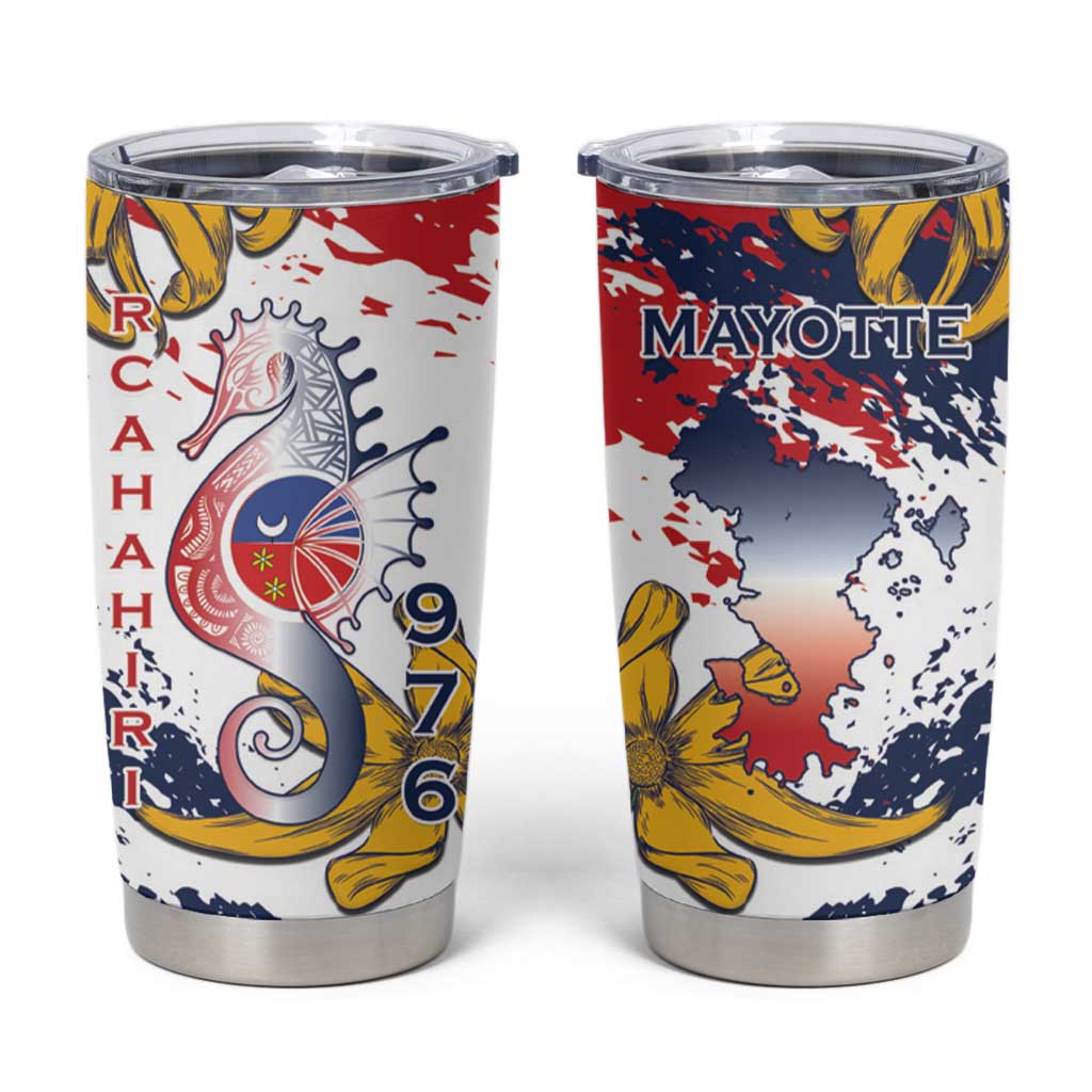 Ra Hachiri 976 Tumbler Cup Mayotte Map With Ylang Ylang
