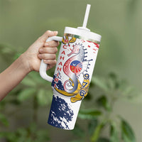 Ra Hachiri 976 Tumbler With Handle Mayotte Map With Ylang Ylang