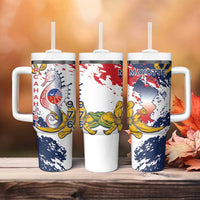 Ra Hachiri 976 Tumbler With Handle Mayotte Map With Ylang Ylang