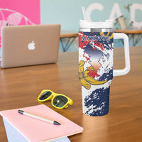 Ra Hachiri 976 Tumbler With Handle Mayotte Map With Ylang Ylang