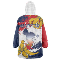Ra Hachiri 976 Wearable Blanket Hoodie Mayotte Map With Ylang Ylang