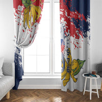Ra Hachiri 976 Window Curtain Mayotte Map With Ylang Ylang