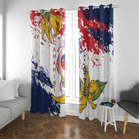 Ra Hachiri 976 Window Curtain Mayotte Map With Ylang Ylang