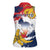 Ra Hachiri 976 Women Sleeveless Polo Shirt Mayotte Map With Ylang Ylang