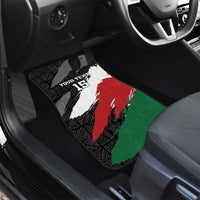 Custom Kenya Rugby Sevens Car Mats African Pattern - Grunge Style - Wonder Print Shop