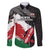 Custom Kenya Rugby Sevens Family Matching Off Shoulder Maxi Dress and Hawaiian Shirt African Pattern - Grunge Style - Wonder Print Shop