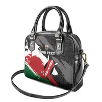 Custom Kenya Rugby Sevens Shoulder Handbag African Pattern - Grunge Style