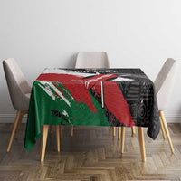 Custom Kenya Rugby Sevens Tablecloth African Pattern - Grunge Style - Wonder Print Shop