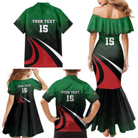 Kenya Rugby Custom Family Matching Mermaid Dress and Hawaiian Shirt Go Simbas - Wonder Print Shop