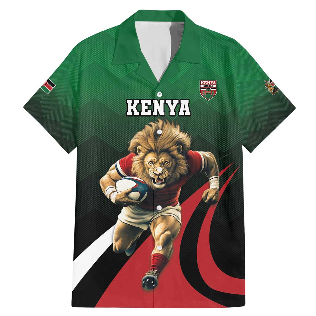 Kenya Rugby Custom Family Matching Mermaid Dress and Hawaiian Shirt Go Simbas - Wonder Print Shop