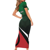 Kenya Rugby Custom Family Matching Short Sleeve Bodycon Dress and Hawaiian Shirt Go Simbas - Wonder Print Shop