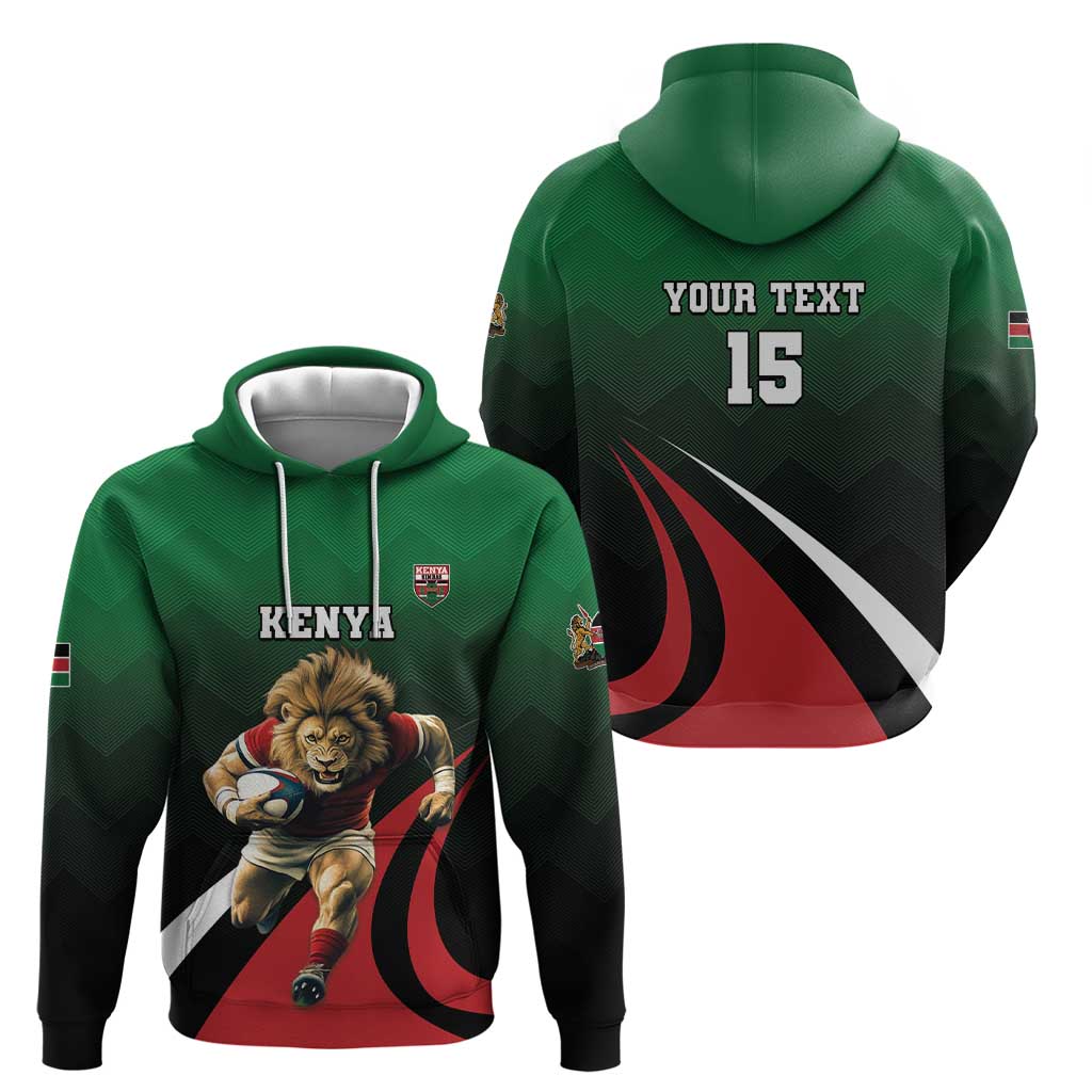 Kenya Rugby Custom Hoodie Go Simbas - Wonder Print Shop