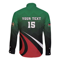 Kenya Rugby Custom Long Sleeve Button Shirt Go Simbas - Wonder Print Shop