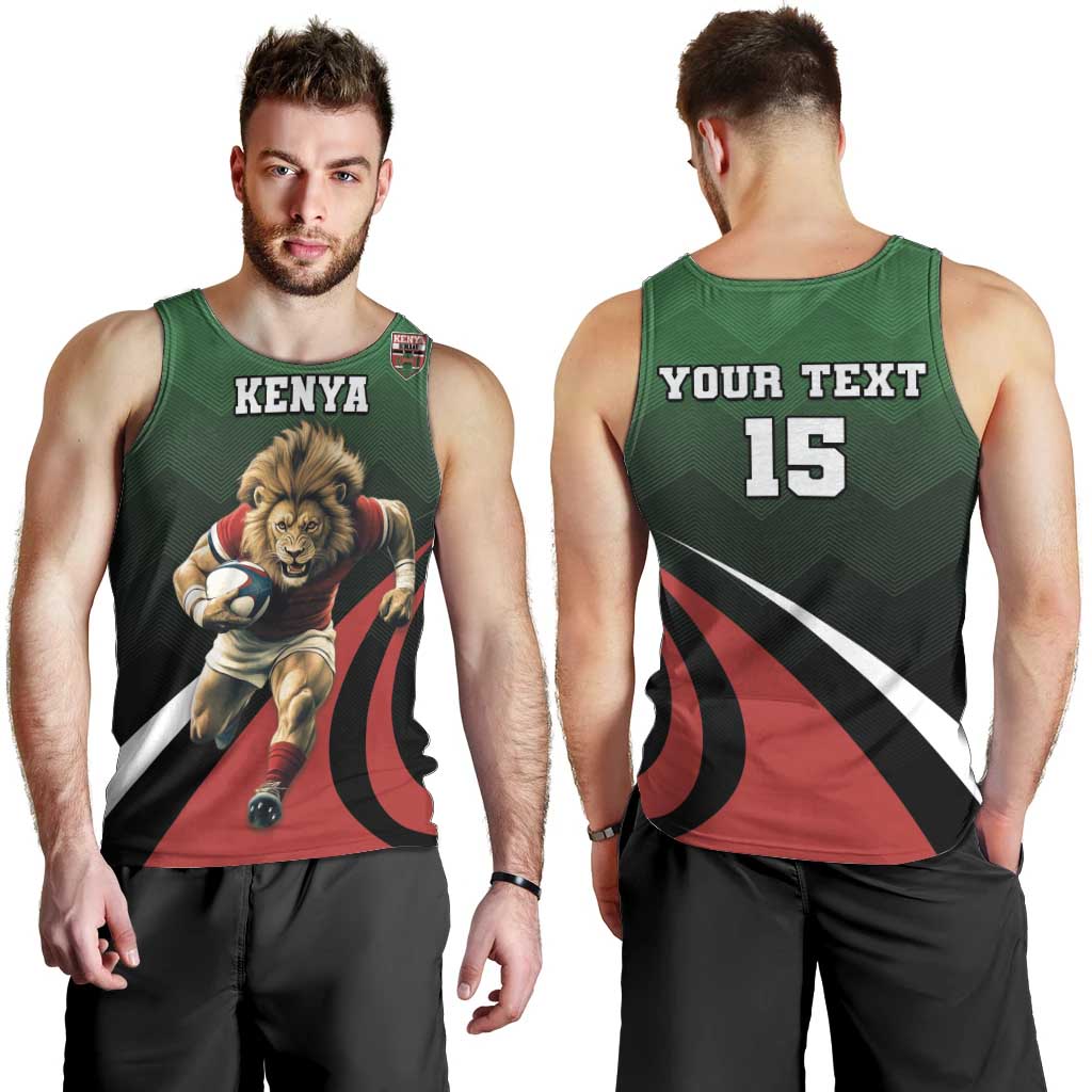 Kenya Rugby Custom Men Tank Top Go Simbas - Wonder Print Shop