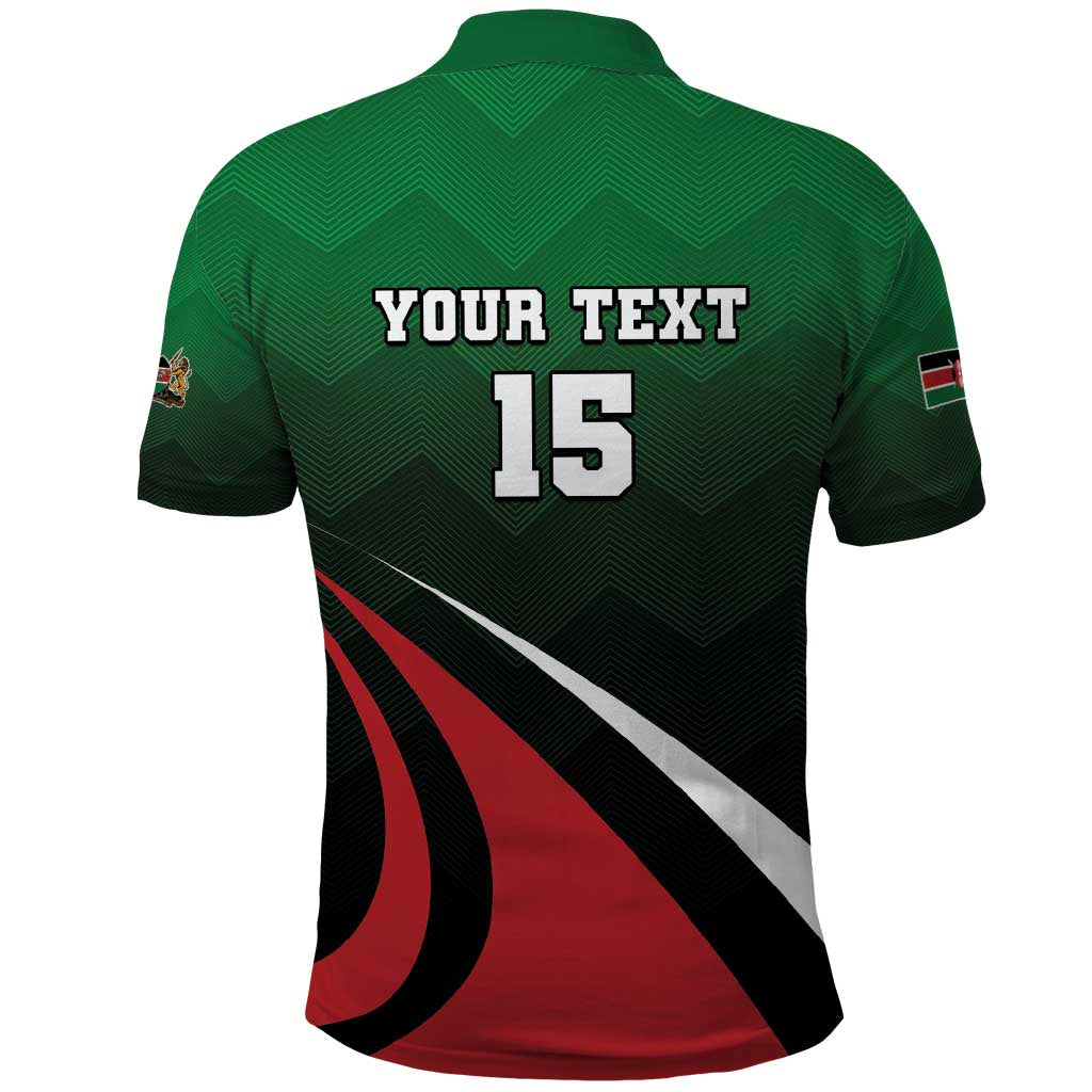 Kenya Rugby Custom Polo Shirt Go Simbas - Wonder Print Shop