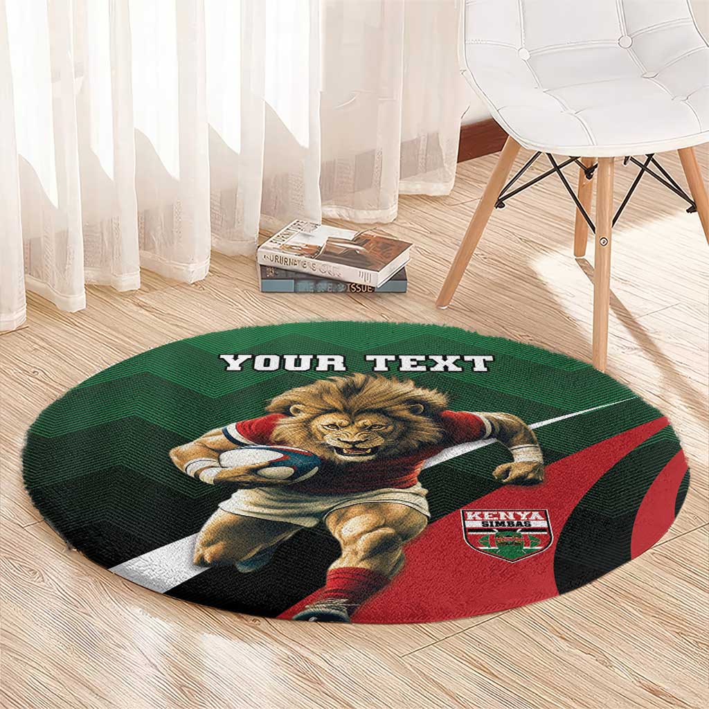 Kenya Rugby Custom Round Carpet Go Simbas