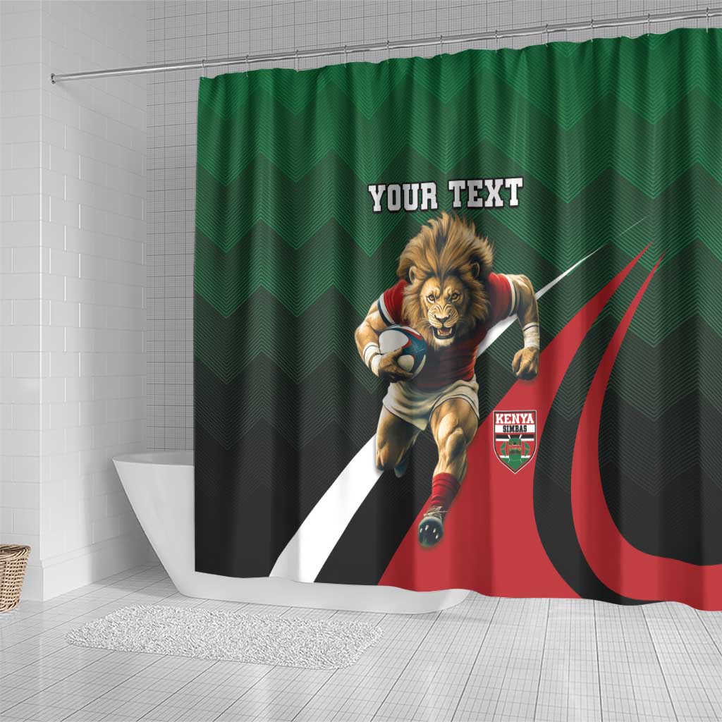 Kenya Rugby Custom Shower Curtain Go Simbas