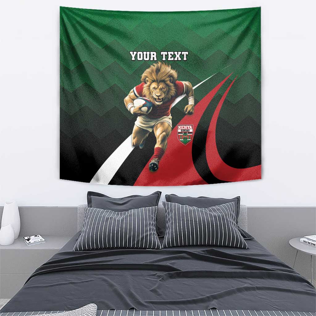 Kenya Rugby Custom Tapestry Go Simbas - Wonder Print Shop