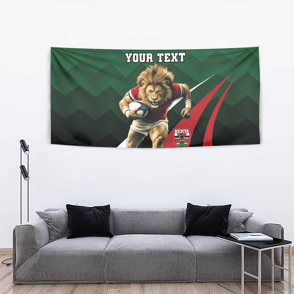 Kenya Rugby Custom Tapestry Go Simbas - Wonder Print Shop