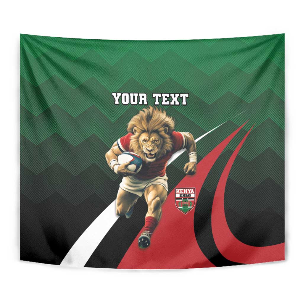 Kenya Rugby Custom Tapestry Go Simbas - Wonder Print Shop