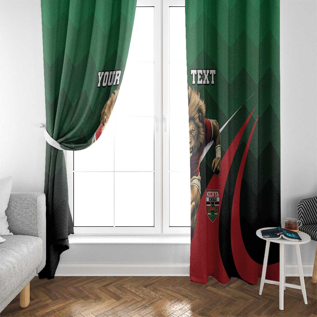 Kenya Rugby Custom Window Curtain Go Simbas - Wonder Print Shop