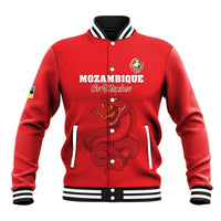 Custom Mozambique Football Baseball Jacket Come On Os Mambas - Wonder Print Shop