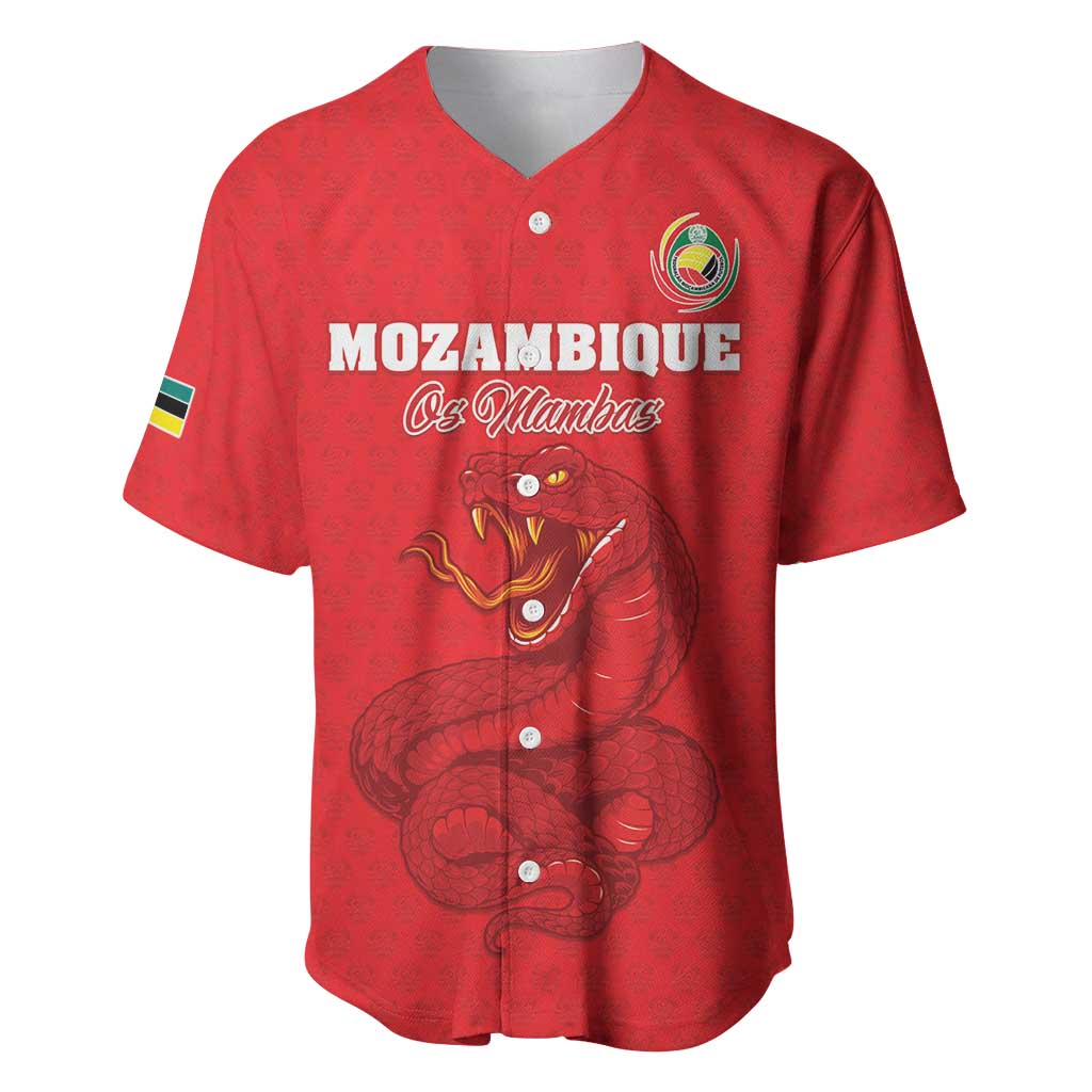 Custom Mozambique Football Baseball Jersey Come On Os Mambas - Wonder Print Shop