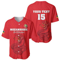 Custom Mozambique Football Baseball Jersey Come On Os Mambas - Wonder Print Shop