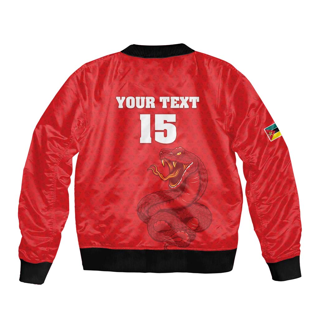 Custom Mozambique Football Bomber Jacket Come On Os Mambas - Wonder Print Shop