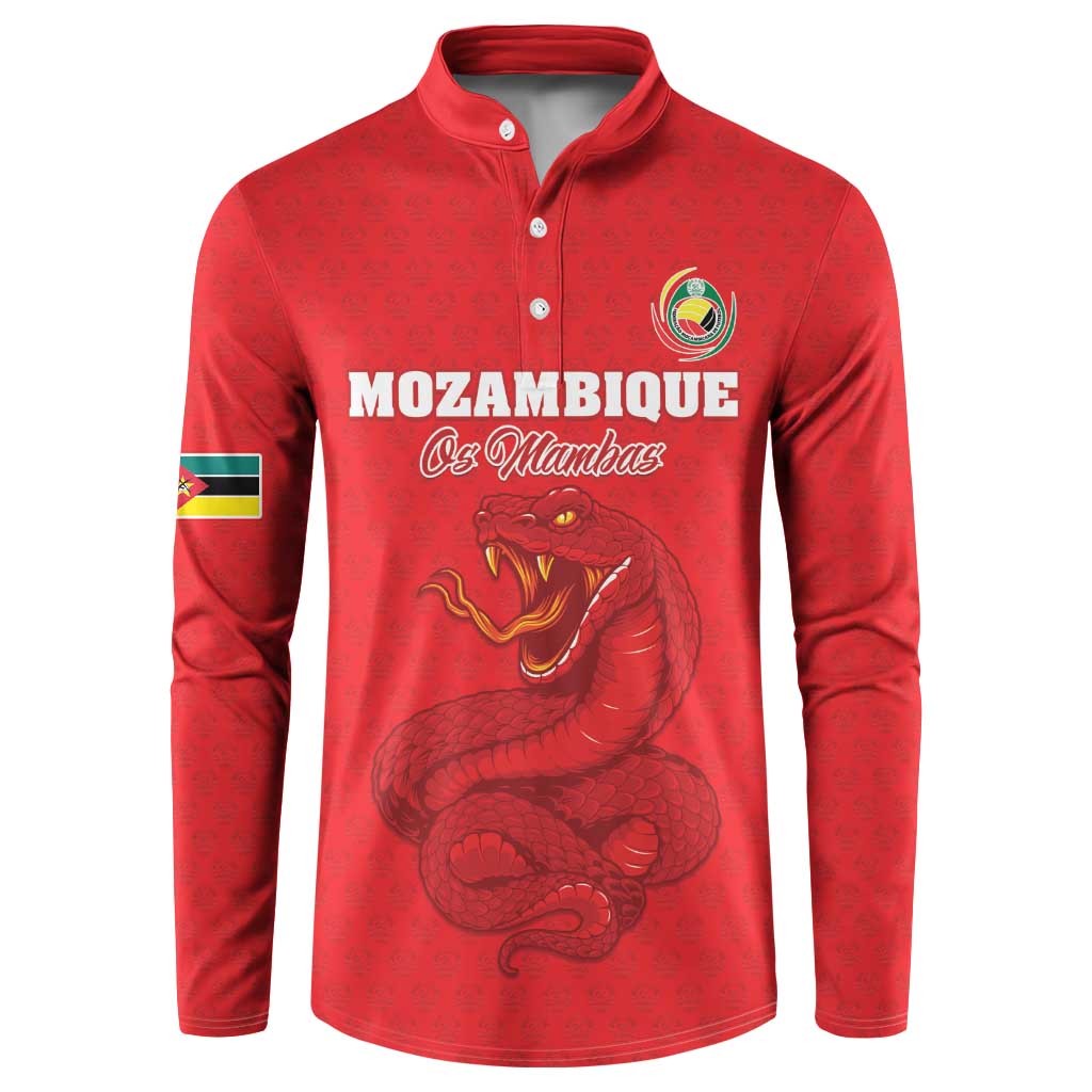 Custom Mozambique Football Button Sweatshirt Come On Os Mambas - Wonder Print Shop