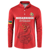 Custom Mozambique Football Button Sweatshirt Come On Os Mambas - Wonder Print Shop